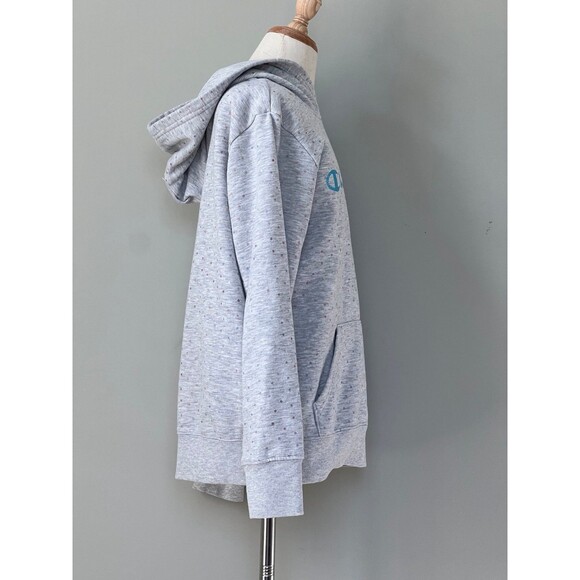 Girls Gray Grey Long Sleeve Sweatshirt Hoody Top by Champion sz 14/16 - Picture 4 of 5